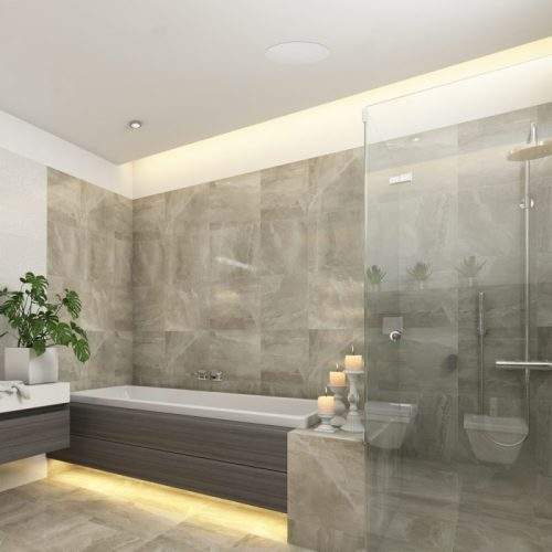 Тонколона за вграждане Lithe Audio Low Profile 6,5" Lithe Audio 6.5" Bluetooth 5 IP44 Rated Bathroom Ceiling Speaker (Pair - Master & Passive)
