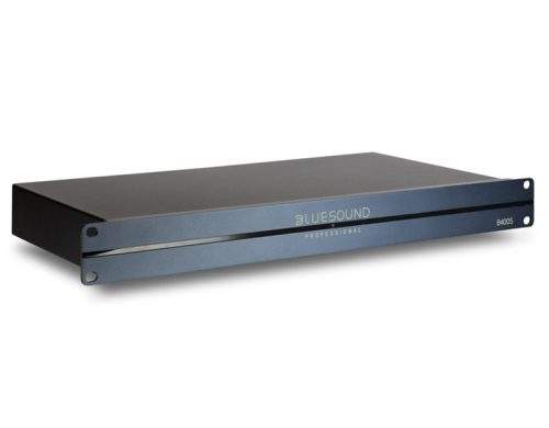 Bluesound Professional B400S Професионален Стриймър Bluesound Professional B400S – преден панел на 4‑зонов мрежов музикален плеър