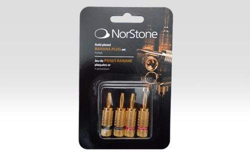 Конектори банани Norstone Banana Plugs Gold комплект 4 бр. Norstone Banana Plugs Gold,Конектори банани Norstone Banana Plugs Gold ,Конектори банани,Norstone Banana,Plugs Gold