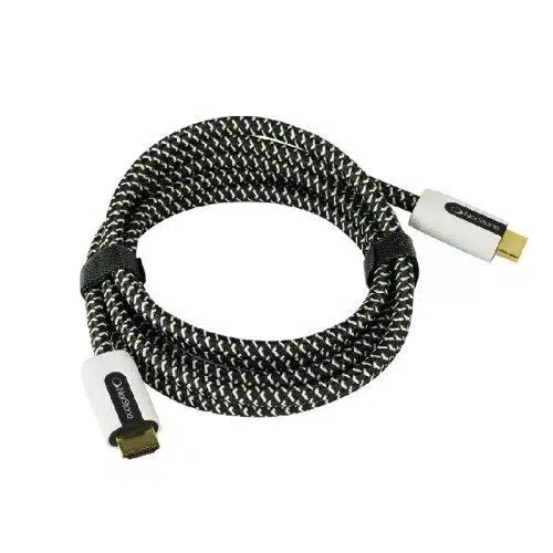 HDMI Кабел Norstone Jura HDMI 2.1 Norstone Jura HDMI – премиум HDMI кабел с 24K позлатени конектори, OFC+сребро проводници и текстилна оплетка за 4K HDR системи