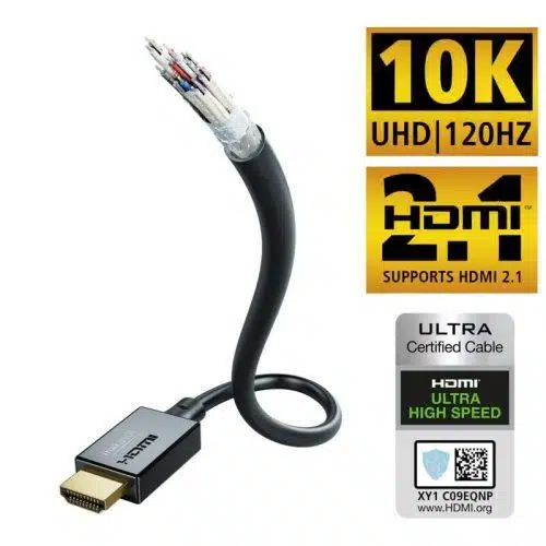 HDMI Кабел Ultra High Speed Inakustik Star HDMI 2.1 Inakustik Star Ultra High Speed HDMI 2.1 Cable, HDMI, кабел, Аудио Арте,Inakustik Star Ultra High Speed HDMI,DTS Master, DTS:X, Dolby TrueHD, and Dolby Atmos,10K,8K,4K
