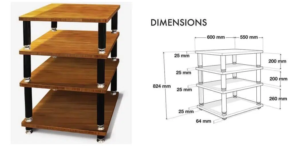 NorStone STABBL HIFI маса за Hi-Fi компоненти