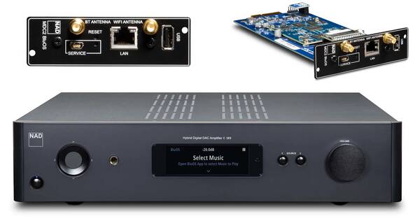 Хибриден цифров DAC стерео усилвател NAD C 389 NAD C 389 усилвател с HDMI eARC и DAC