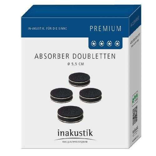Антивибрационни подложки Inakustik Premium Doblette комплект 4 бр. Inakustik Premium Doblette, антивибрационни подложки, подложки, абсорбери, Inakustik, AudioArte, AudioArte
