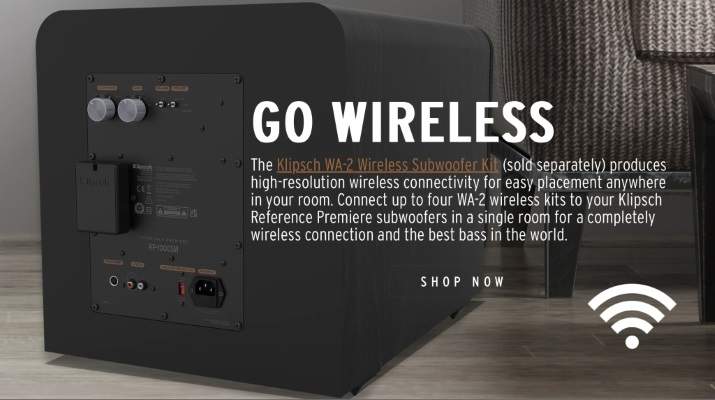 Безжичен комплект за субуфер Klipsch WA-2 Klipsch Wireless Kit WA-2, безжичен комплект за субуфер Klipsch WA-2, suboofer, субуфер,Klipsch, Audio Arte