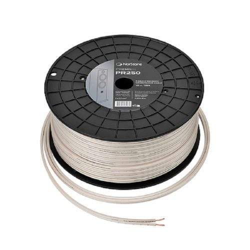 Norstone PREMIUM PR250 – 2×2,5 mm² OFC кабел, STAR структура, 0,0056 Ω/м, полиетиленова изолация, перлен бял финиш, ролка 100 m