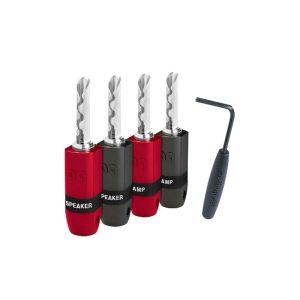 AudioQuest SureGrip 300 Banana – берилиево-медни аудио конектори, комплект от 4