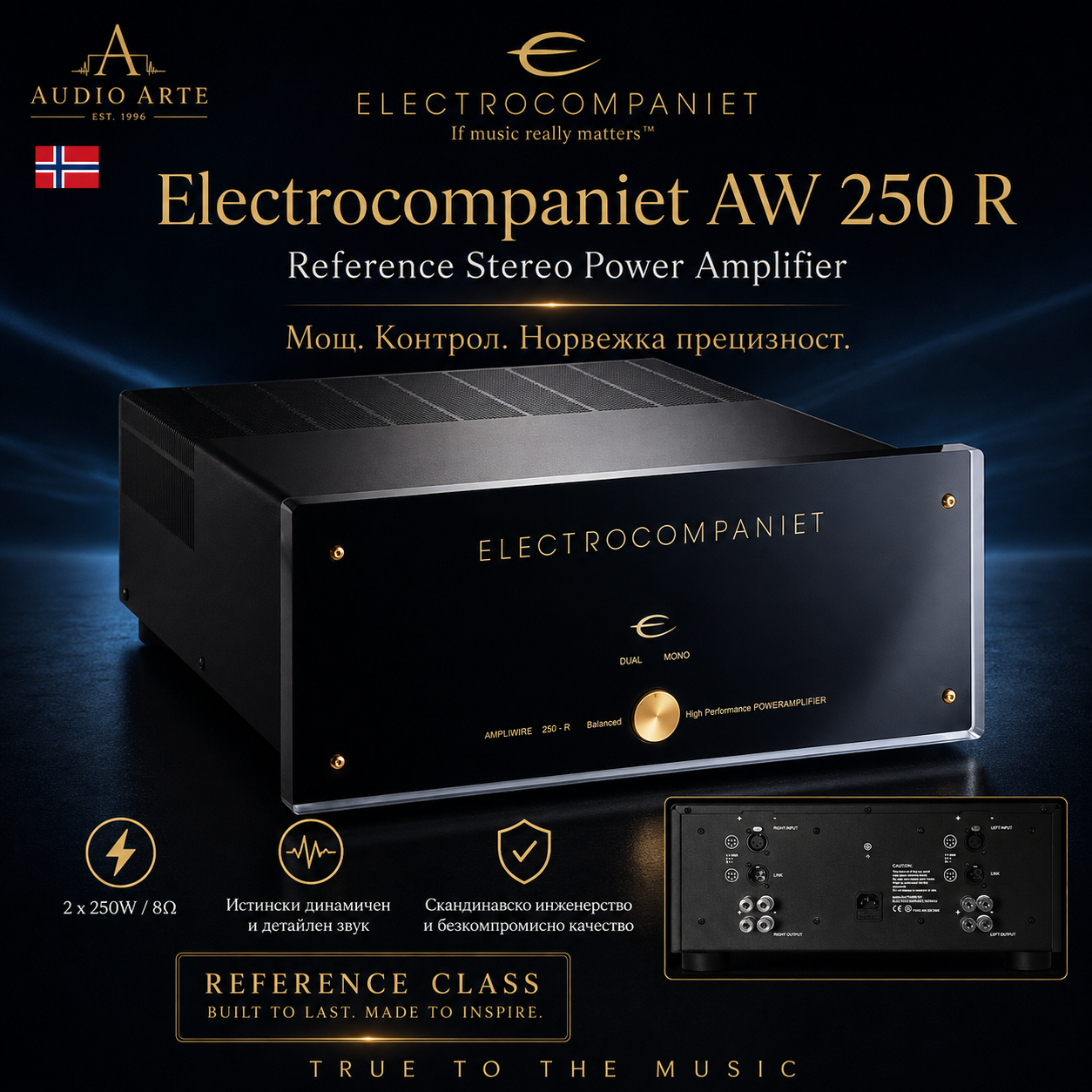 Стерео Крайно стъпало ELECTROCOMPANIET AW250 R AudioArte Стерео крайно стъпало ELECTROCOMPANIET AW250 R