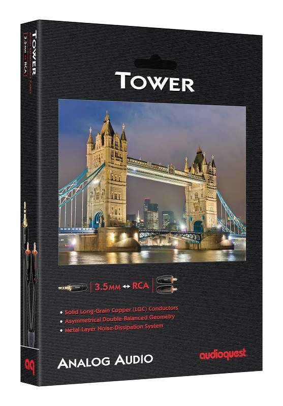Кабел интерконект 3,5 mm. Jack to RCA AudioQuest Tower AudioArte Кабел интерконект 3,5 mm. Jack to RCA AudioQuest Tower AudioArte