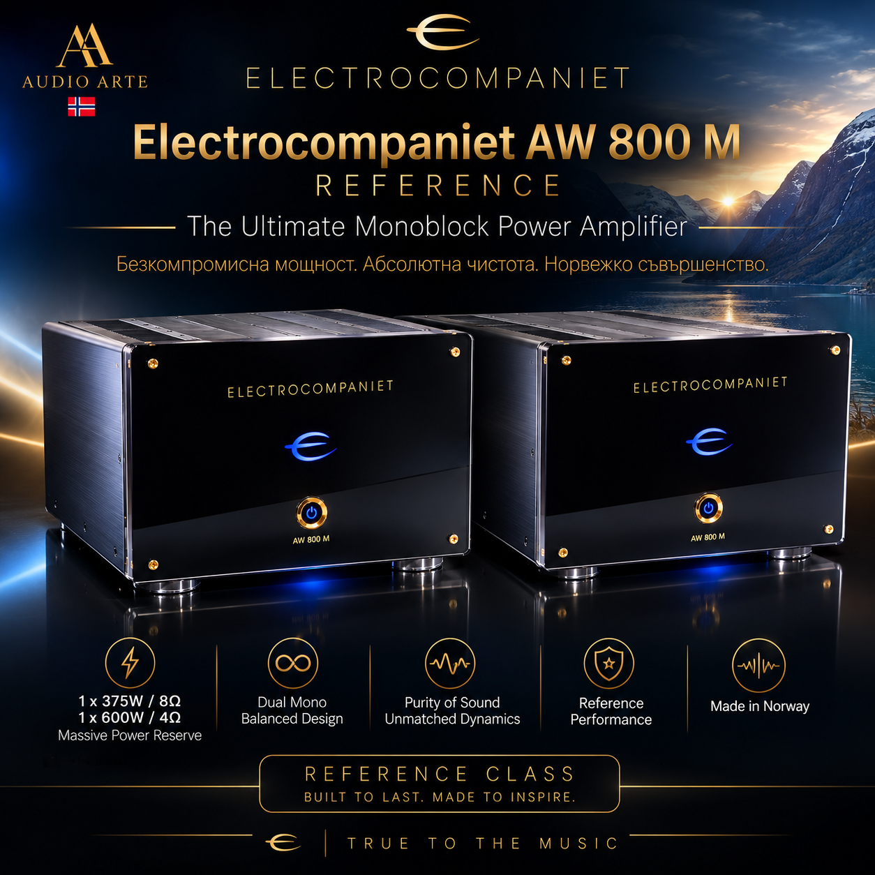 Стерео/Моно Крайно стъпало ELECTROCOMPANIET AW 800 M Reference