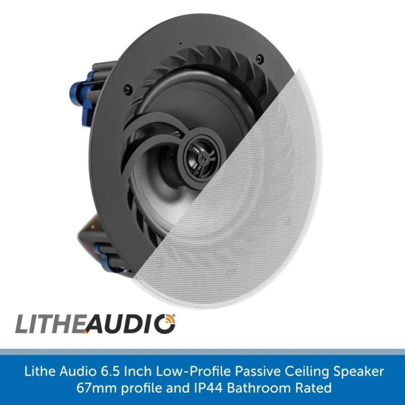 Тонколона за вграждане Lithe Audio Low Profile 6,5" Lithe Audio 6.5 Low Profile, Lithe Audio, таванен говорител, пасивен говорител, нископрофилен дизайн, 6.5 инча тонколона за вграждане