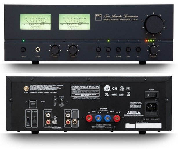 Винтидж Стерео Усилвател NAD C 3030 NAD C 3030, стерео усилвател NAD, Hi‑Fi усилвател, усилвател с HDMI eARC, NAD Bluetooth усилвател,премиум стерео усилвател