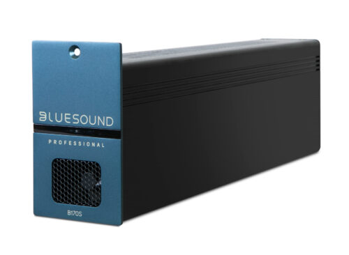 Bluesound Professional B170S 100V стрийминг усилвател Bluesound Professional B170S – професионален аудио усилвател за бизнес приложения