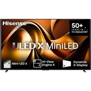 Hisense 110UXNQ 110-инчов Mini LED Smart TV с 4K Ultra HD резолюция и Dolby Atmos звук