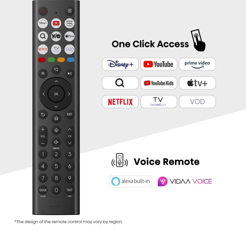 Телевизор Hisense 85U7Q Hisense 85U7Q с VIDAA Smart OS и гласов контрол