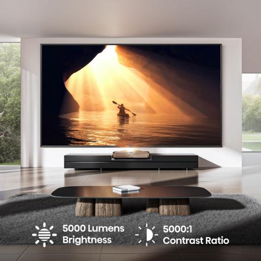 Късофокусен проектор Hisense L9Q UST Hisense L9Q UST лазерен телевизор с 5000 ANSI лумена яркост