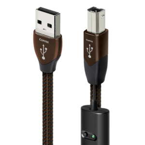 AudioQuest Coffee USB USB A към USB B дигитален аудио кабел с 10% сребърни проводници & DBS