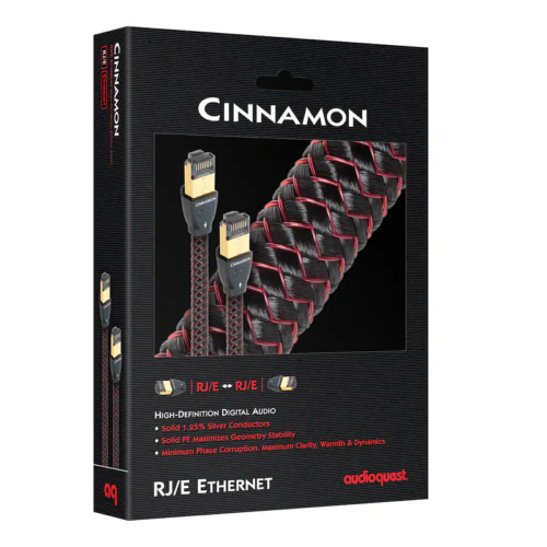Интернет кабел AudioQuest Cinnamon RJ/E AudioQuest Cinnamon RJ/E висок клас Ethernet кабел с RJ45 конектори
