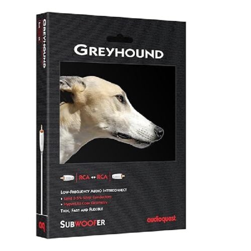 Кабел за субуфер AudioQuest Greyhound RCA AudioQuest Greyhound RCA висококачествен RCA кабел за субуфер