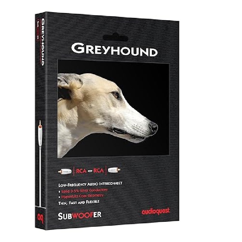 Кабел за субуфер AudioQuest Greyhound RCA AudioQuest Greyhound RCA висококачествен RCA кабел за субуфер