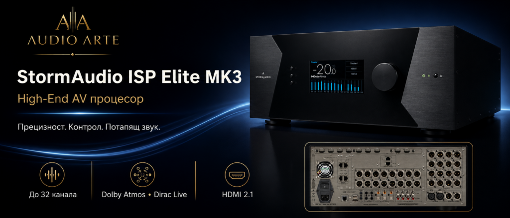 StormAudio ISP Elite MK3 High-End AV процесор за домашно кино