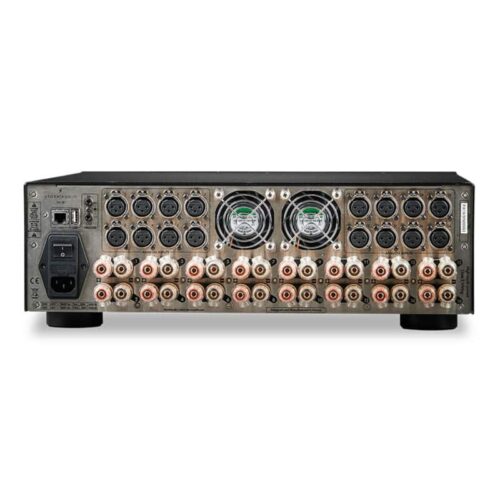 StormAudio PA 16 заден панел с 16 XLR входа