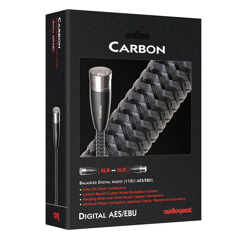 Цифров кабел AudioQuest Carbon AES/EBU AudioArte AudioQuest Carbon AES/EBU – цифров балансиран XLR аудио кабел