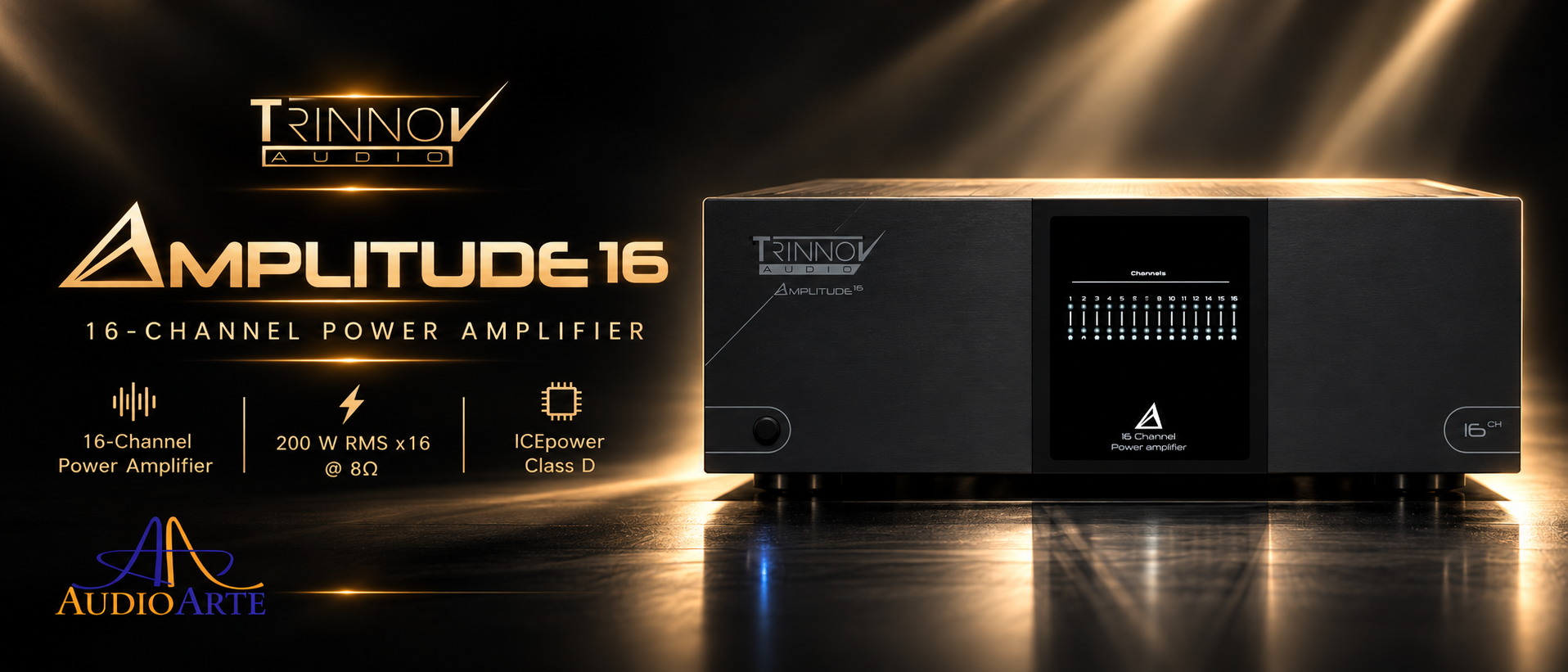 Trinnov Amplitude16 – усилвател с 16 канала и мостов режим