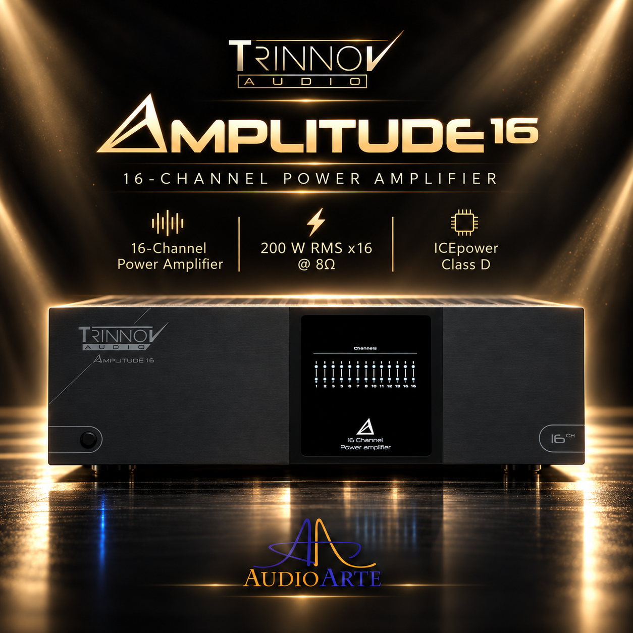 Trinnov Amplitude16 – 16 канален краен усилвател AudioArte Trinnov Amplitude16 – 16 канален краен усилвател