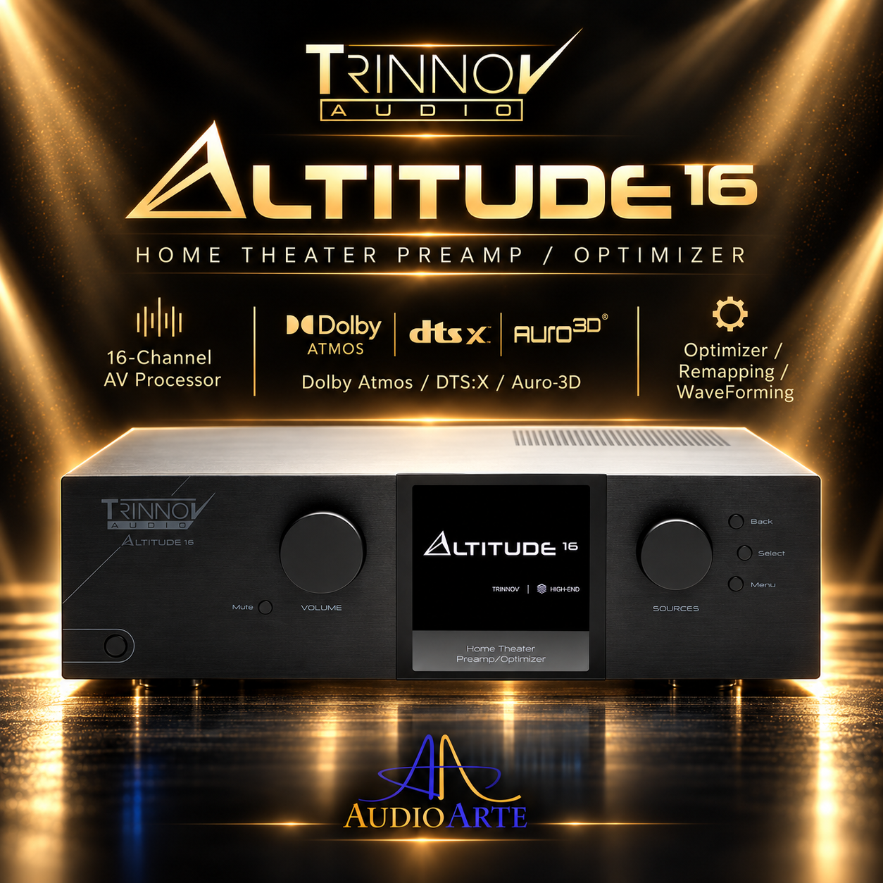 Trinnov Altitude16 – High-End AV процесор AudioArte Trinnov Altitude16 AV процесор за домашно кино