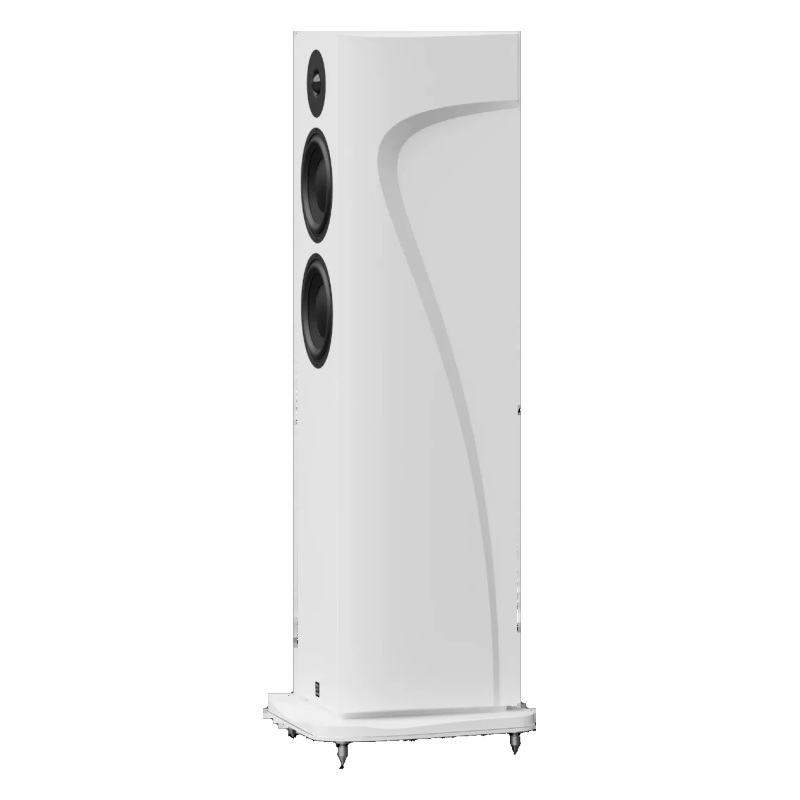 Morel AVYRA 633 – High-End 2,5-лентова подовостояща тонколона AudioArte Morel AVYRA 633 White – 2,5-лентова Hi-Fi тонколона, изглед под ъгъл