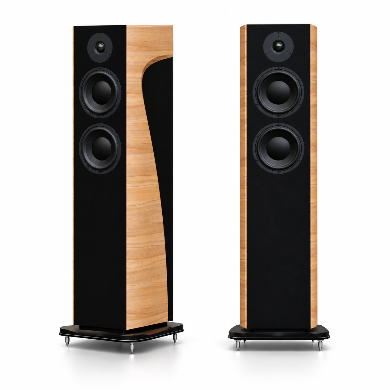 Morel AVYRA 633 – High-End 2,5-лентова подовостояща тонколона AudioArte Morel AVYRA 633 Oak – чифт подовостоящи Hi-Fi тонколони в светъл дървесен финиш