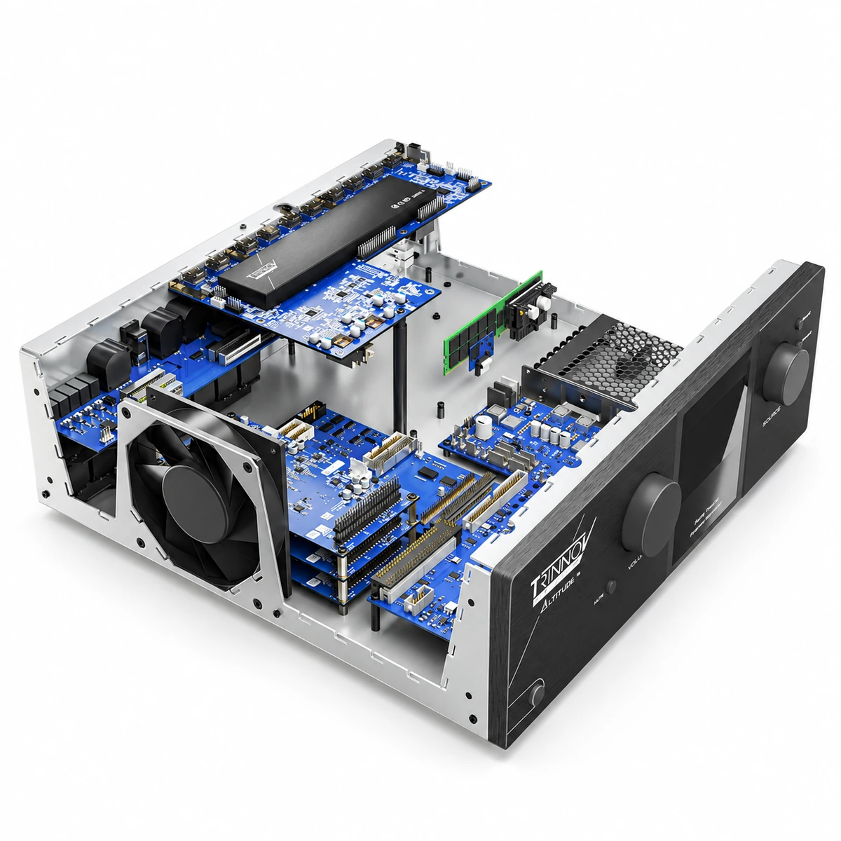 Trinnov Altitude16 – High-End AV процесор AudioArte Trinnov Altitude16 с отворен корпус – вътрешни компоненти